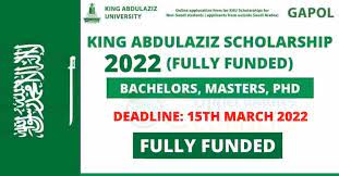 The King Abdulaziz Scholarship 2022-23 | Fully Funded