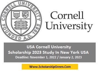 USA Cornell University Scholarship 2023 | Study in New York USA