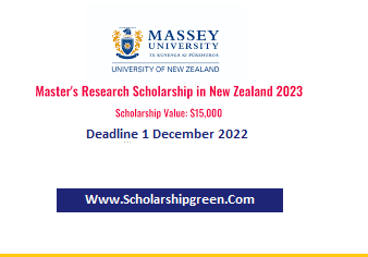 Massey University Scholarship in New Zealand 2023/2024
